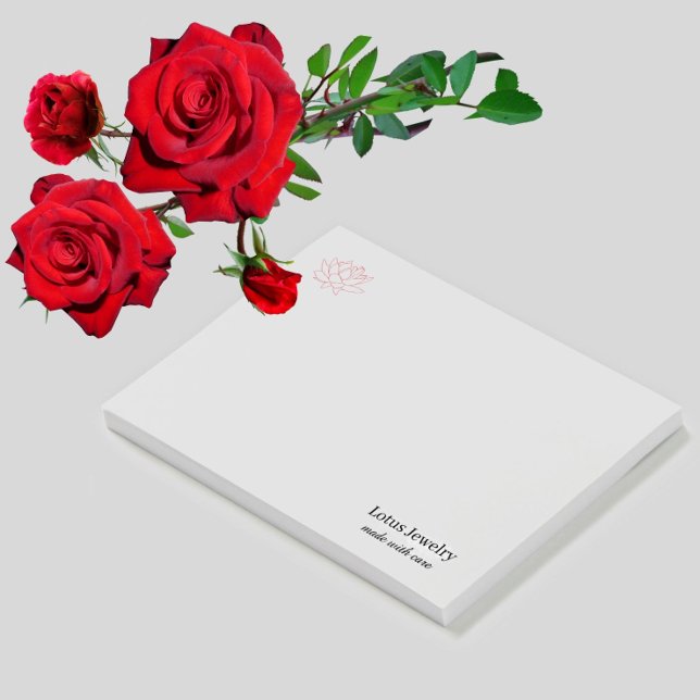 Lotus flower jewellery jeweller logo create your o post-it notes (Creator Uploaded)