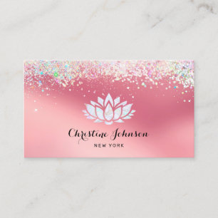 lotus flower logo business card