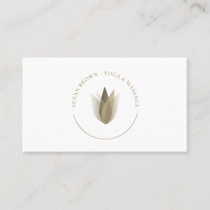 Lotus Flower Logo Business Card