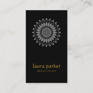 Lotus Flower Logo Healing Therapy Yoga Holistic Business Card