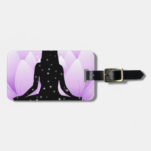 Lotus Flower Luggage Tag (Front Horizontal)