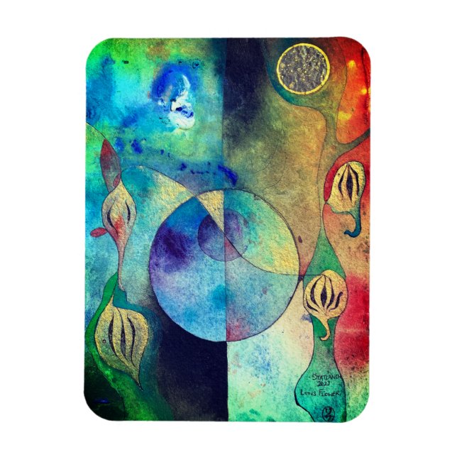 Lotus Flower Magnet Gift (Vertical)