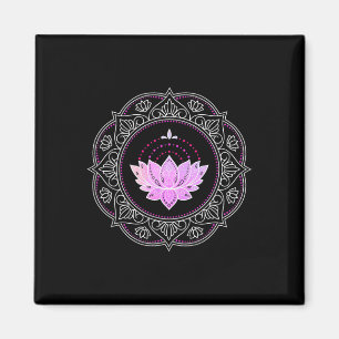 Lotus Flower Mandala Yoga Lotus Design Lotus Flowe Magnet