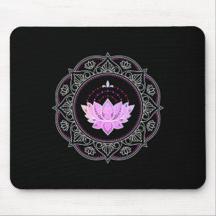 Lotus Flower Mandala Yoga Lotus Design Lotus Flowe Mouse Pad