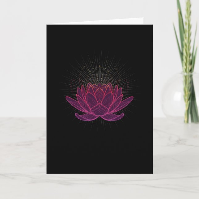 Lotus Flower Meditation Card (Front)