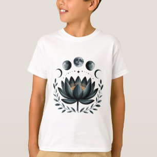 Lotus Flower Moon Phases Zen Yoga Lover Spiritual T-Shirt