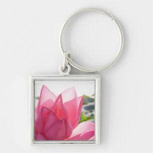 Lotus flower [Nelumbo speciosum] in full Key Ring