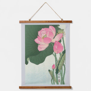 Lotus Flower, Ohara Koson, Ukiyo-e Hanging Tapestry
