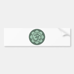 lotus flower ohm bumper sticker