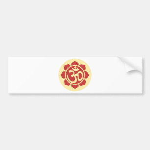 lotus flower ohm bumper sticker