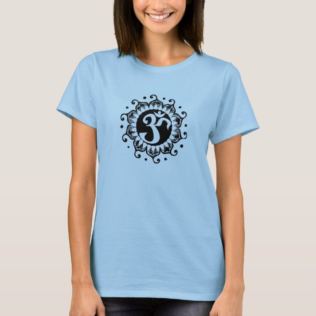 Lotus Flower Om T-Shirt (Front)