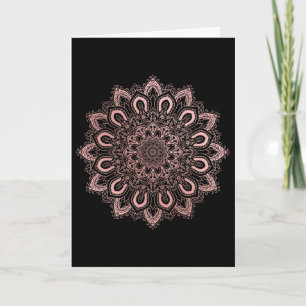 Lotus Flower Ornate Yoga Mandala Card