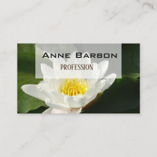 Lotus Flower Photo Business Card
