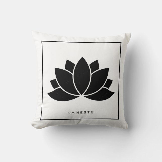 Lotus Flower Pillow (Front)