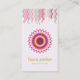 Lotus Flower Pink Healing Therapy Yoga Holistic Business Card
