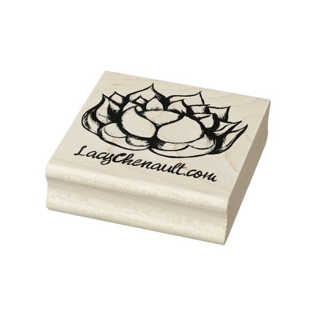 Lotus Flower Rubber Stamp (Stamp)