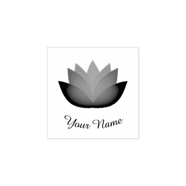 Lotus Flower Rubber Stamp (Imprint)