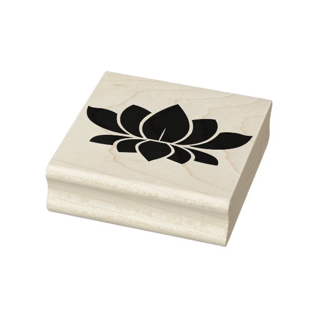 Lotus Flower Rubber Stamp (Stamp)