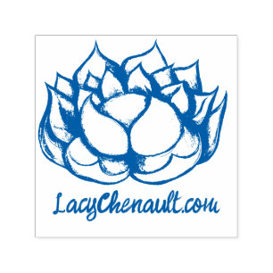 Lotus Flower Self-inking Stamp