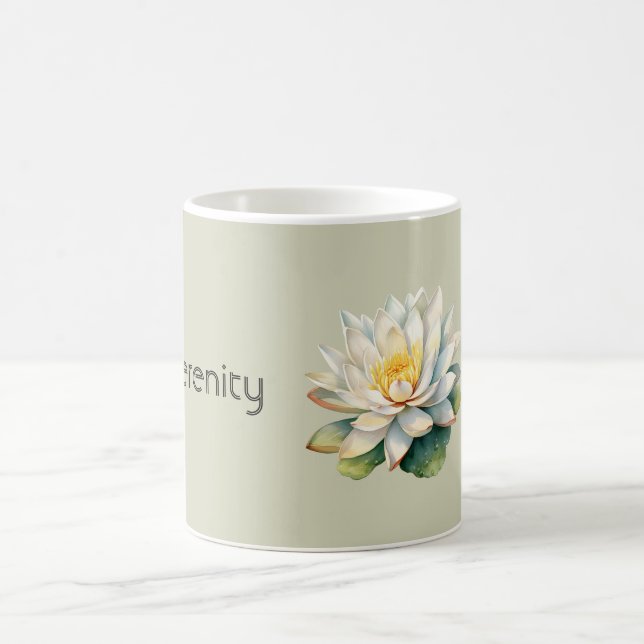 Lotus Flower Serenity Coffee Mug (Center)