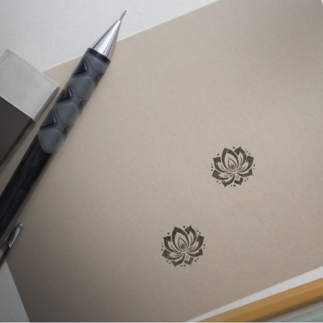 LOTUS FLOWER Sign Rubber Stamp (Creator Uploaded)