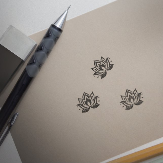 LOTUS FLOWER Sign Rubber Stamp (Creator Uploaded)