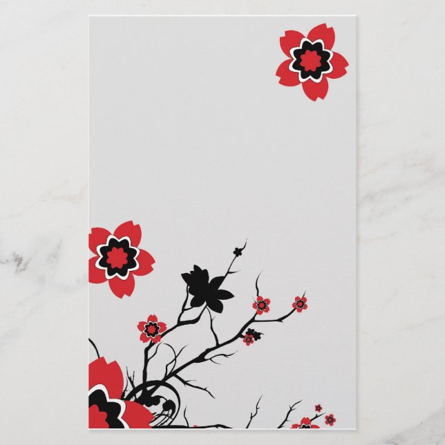 Lotus Flower Stationary Stationery (Front)