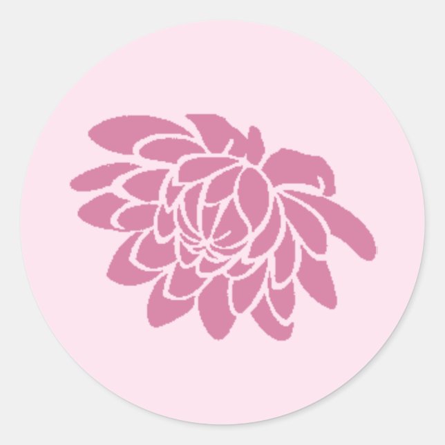 Lotus Flower Sticker (pink) (Front)