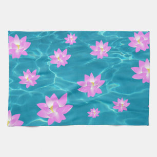 Lotus Flower Tea Towel