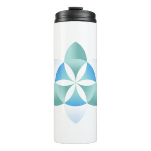 lotus-flower thermal tumbler