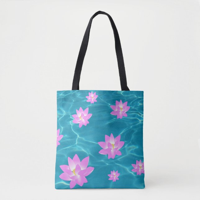 Lotus Flower Tote Bag (Front)