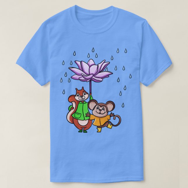 Lotus Flower Umbrella T-Shirt (Design Front)