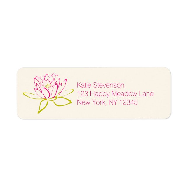 Lotus Flower / Water Lily Illustration (Front)