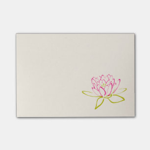Lotus Flower / Water Lily Illustration Post-it Notes