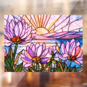 Lotus Flower Water Lily Pink Purple Orange Sunset