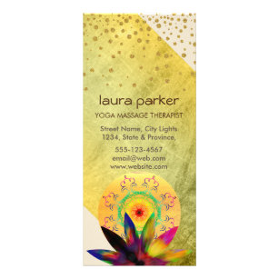 Lotus Flower Watercolor Healing Holistic Health Rack Card