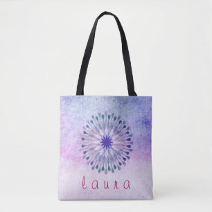 Lotus Flower Watercolor Wedding Bride Tote Bag