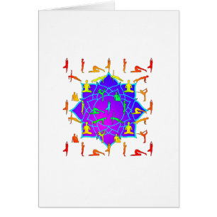 Lotus Flower With Yoga Poses