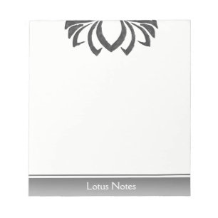 Lotus Flower Yoga Instructor Holistic Classic Notepad