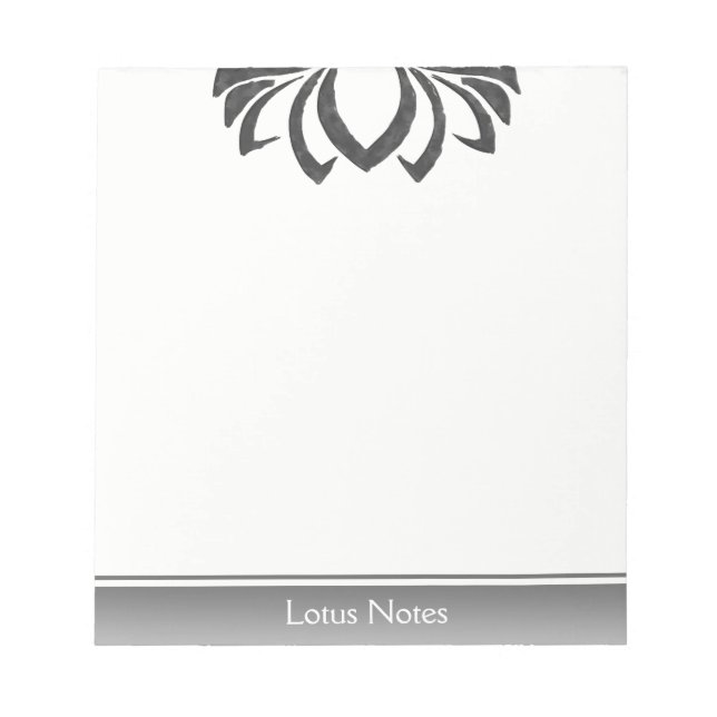 Lotus Flower Yoga Instructor Holistic Classic Notepad (Front)