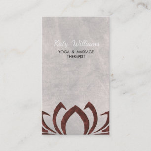 Lotus Flower Yoga Instructor Meditation Holistic Business Card