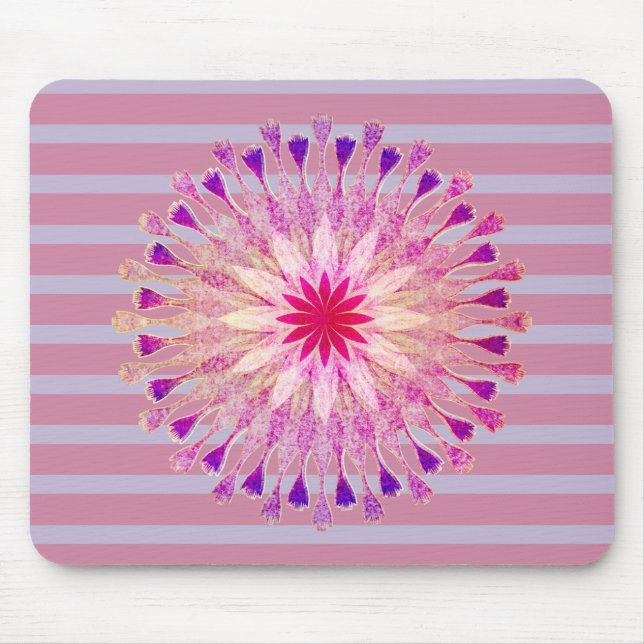 Lotus Flower Yoga Instructor Meditation Holistic Mouse Pad (Front)