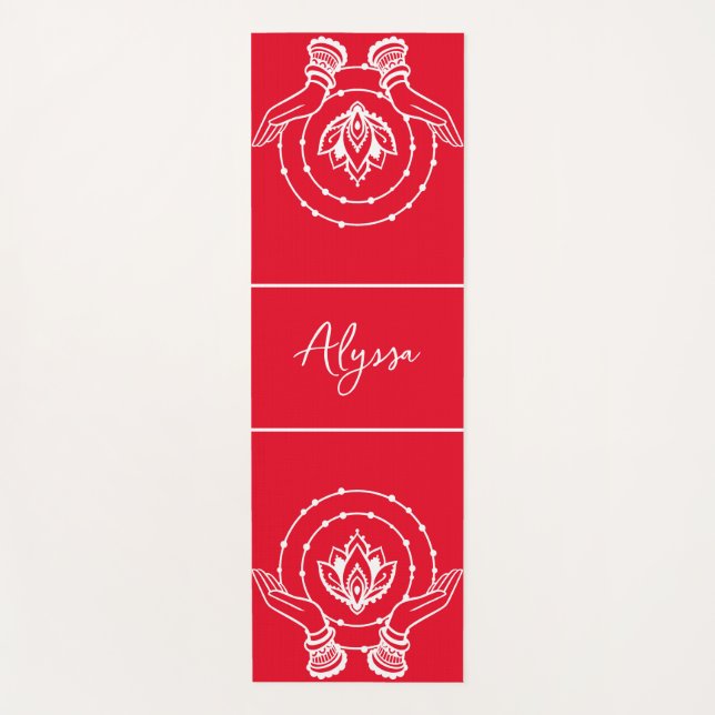 Lotus Flower Yoga Mat (Front)