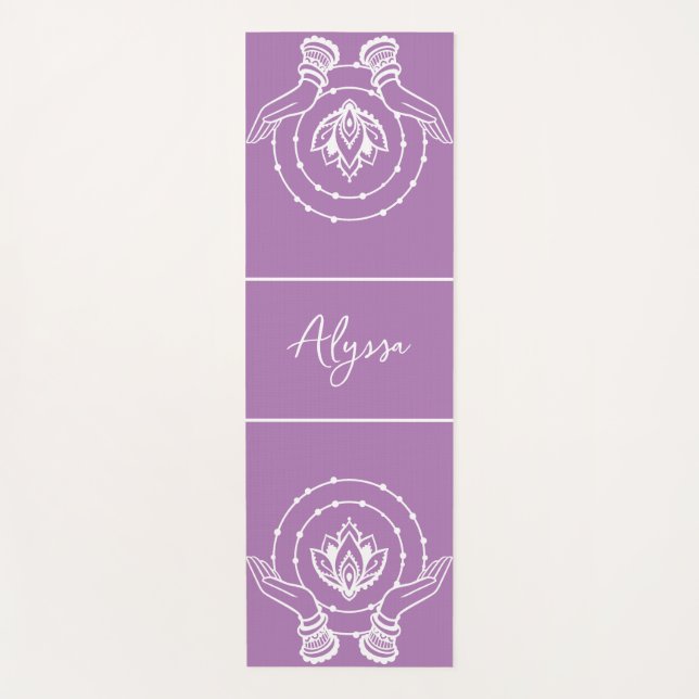 Lotus Flower Yoga Mat (Front)