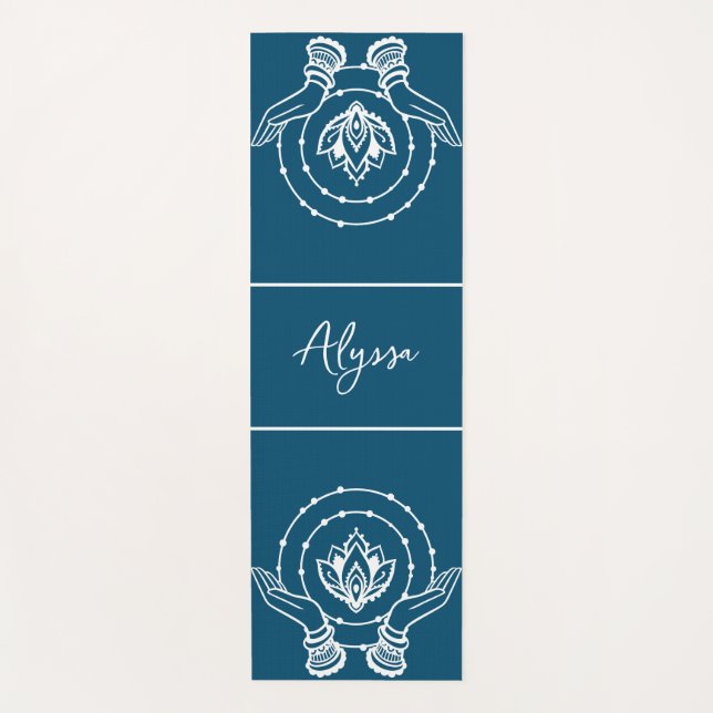 Lotus Flower Yoga Mat (Front)