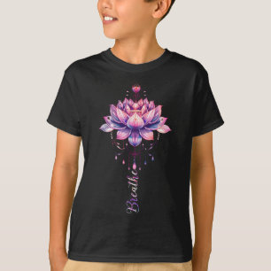 Lotus Flower Yoga Meditation Breathe T-Shirt