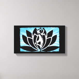 Lotus Flower Yoga Meditation Zen Canvas Wall Art