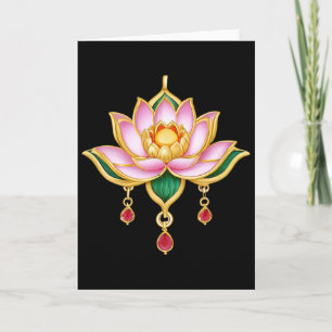 Lotus Flower Yoga Metaphysical _1 Card