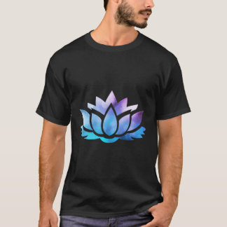 Lotus Flower Yoga Spiritual Dreamy Colourful T Shi T-Shirt