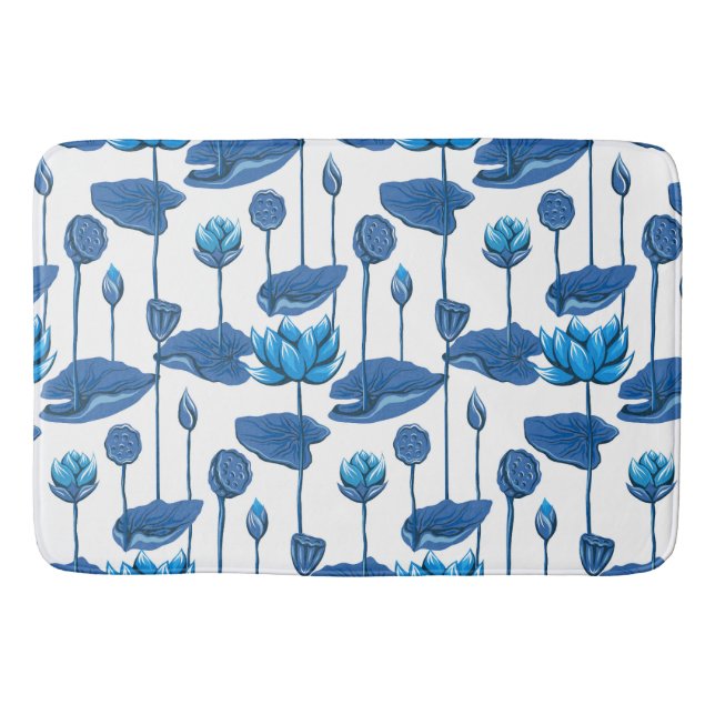 lotus flowers bath mat (Front)